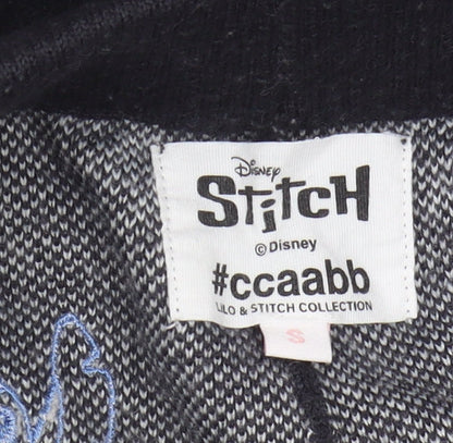 Disney Unisex Black Joggers S - Stitch & Angel