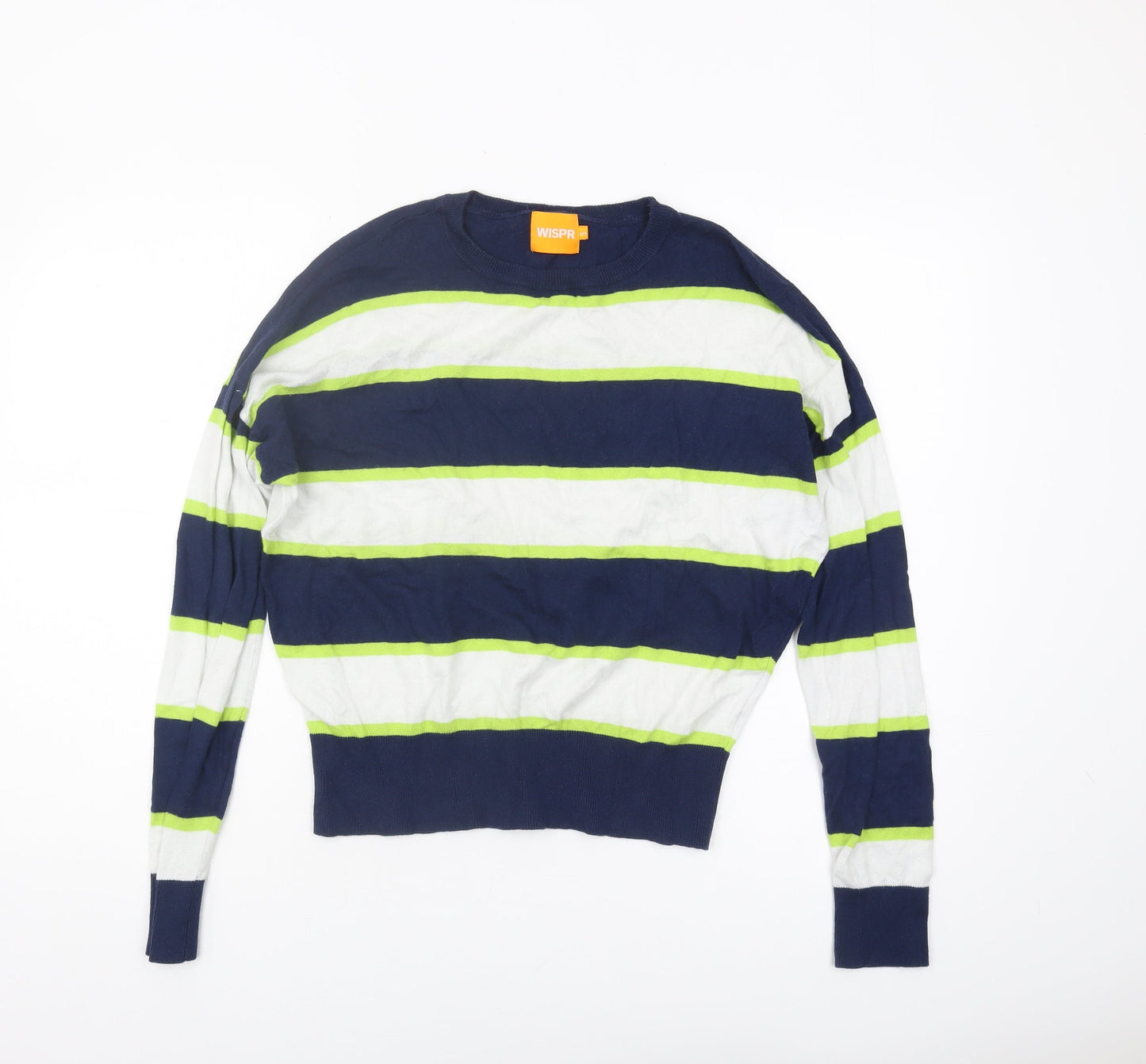 WISPR Women's Multicoloured Striped Pullover Jumper S