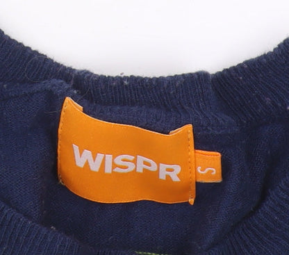 WISPR Women's Multicoloured Striped Pullover Jumper S