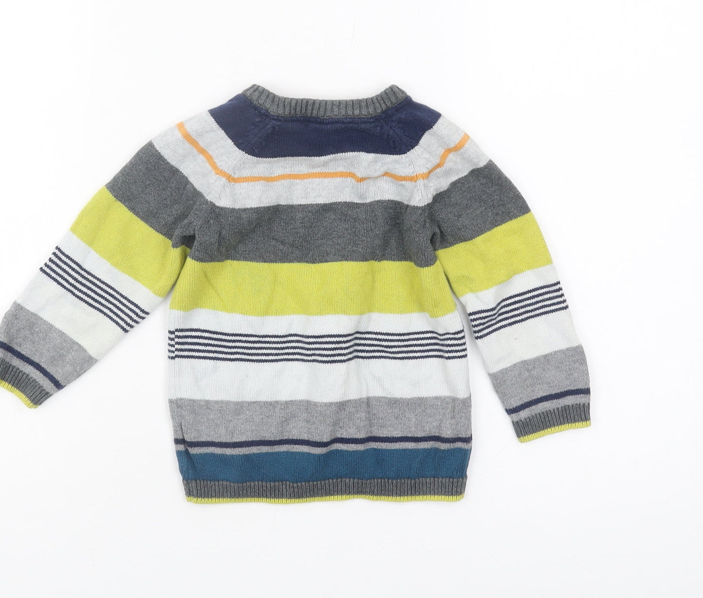 H&M Unisex Baby Multicoloured Striped Pullover Jumper Size 56