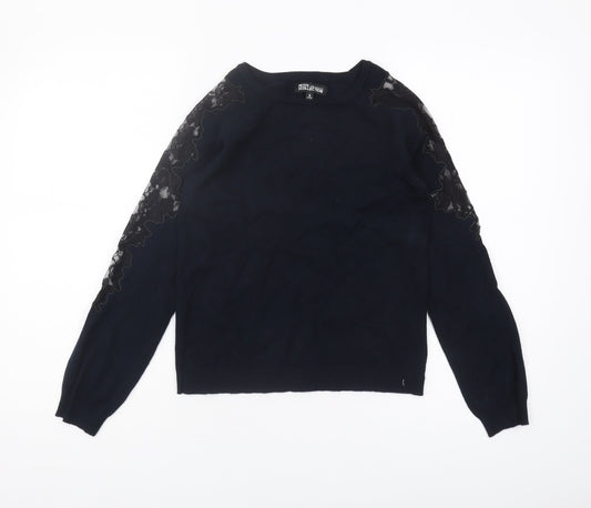 Womens UK Size 8 Debenhams Black Pullover Jumper
