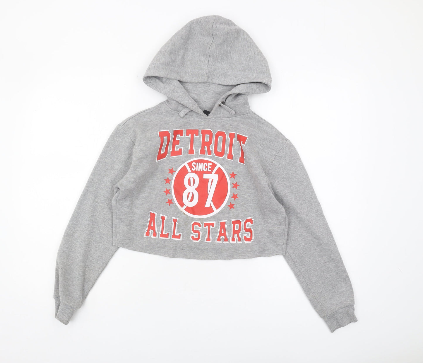 New Look Girls Grey Pullover Hoodie 146 Sports Style