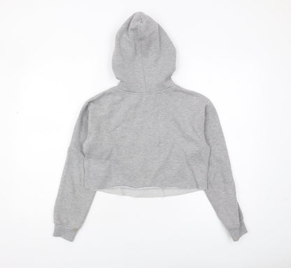New Look Girls Grey Pullover Hoodie 146 Sports Style