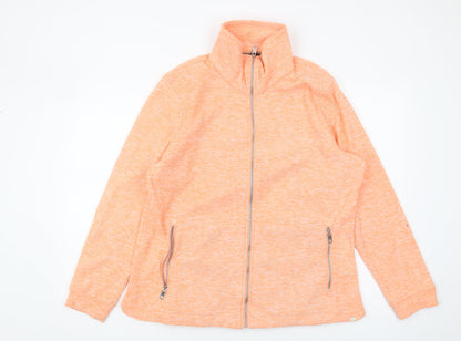 Regatta Orange Full Zip Sweatshirt Women Size 18