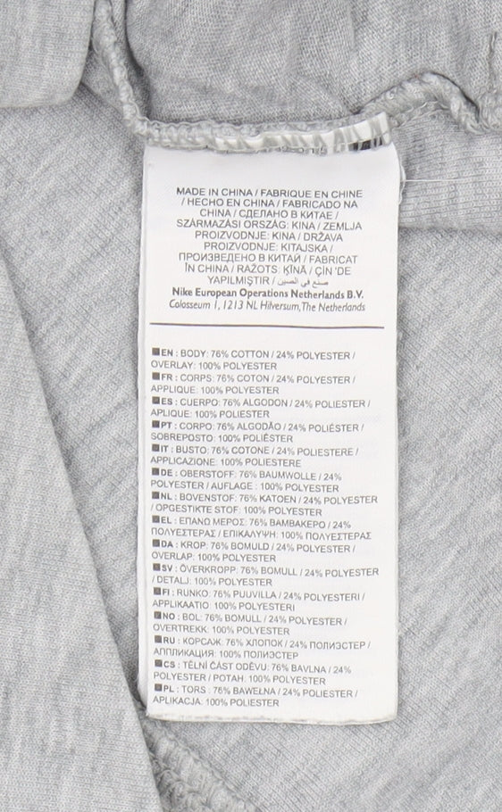 Nike Women's Grey Full Zip Hoodie S