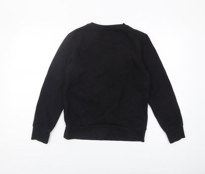 Converse Boys Black Sweatshirt, Size M, Crew Neck