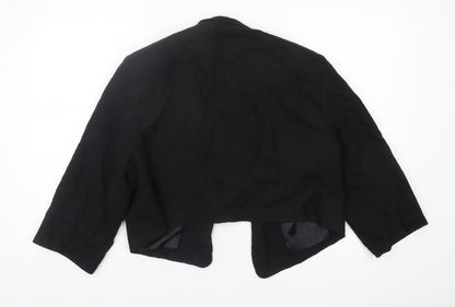 Debenhams Women's Black Cropped Blazer, Size 18