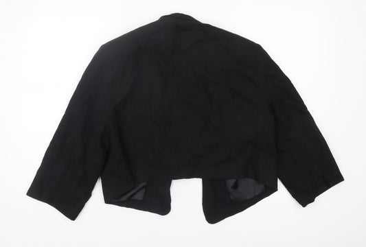 Debenhams Women's Black Cropped Blazer, Size 18
