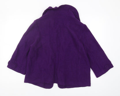Fenn Wright Manson Women’s Purple Wool Cardigan XL