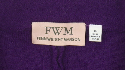Fenn Wright Manson Women’s Purple Wool Cardigan XL