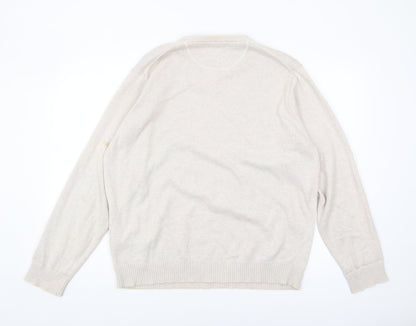 Wolsey Mens Beige Cotton Pullover Jumper Size L
