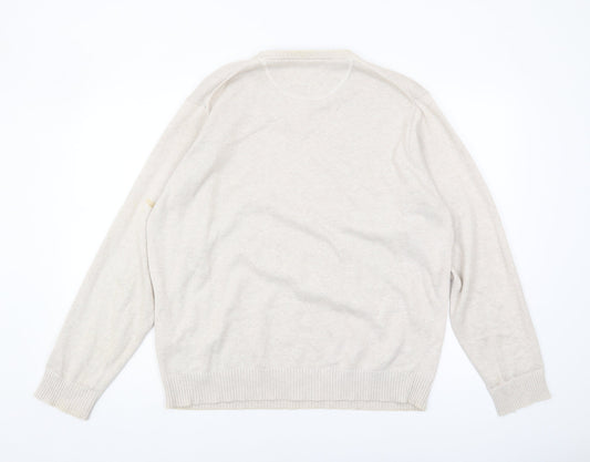 Wolsey Mens Beige Cotton Pullover Jumper Size L