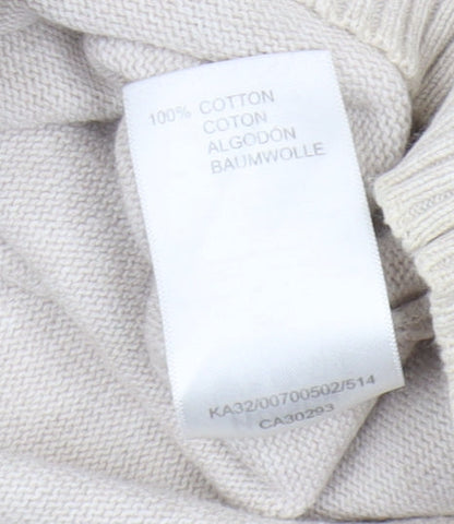 Wolsey Mens Beige Cotton Pullover Jumper Size L