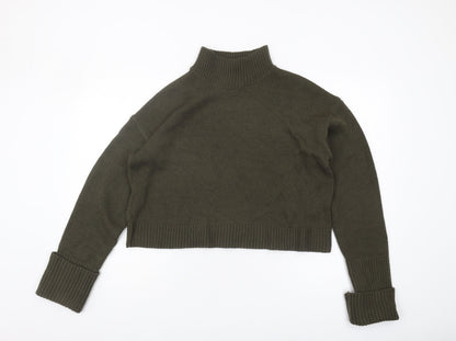 Womens UK Size M Brave Soul Green Pullover Jumper