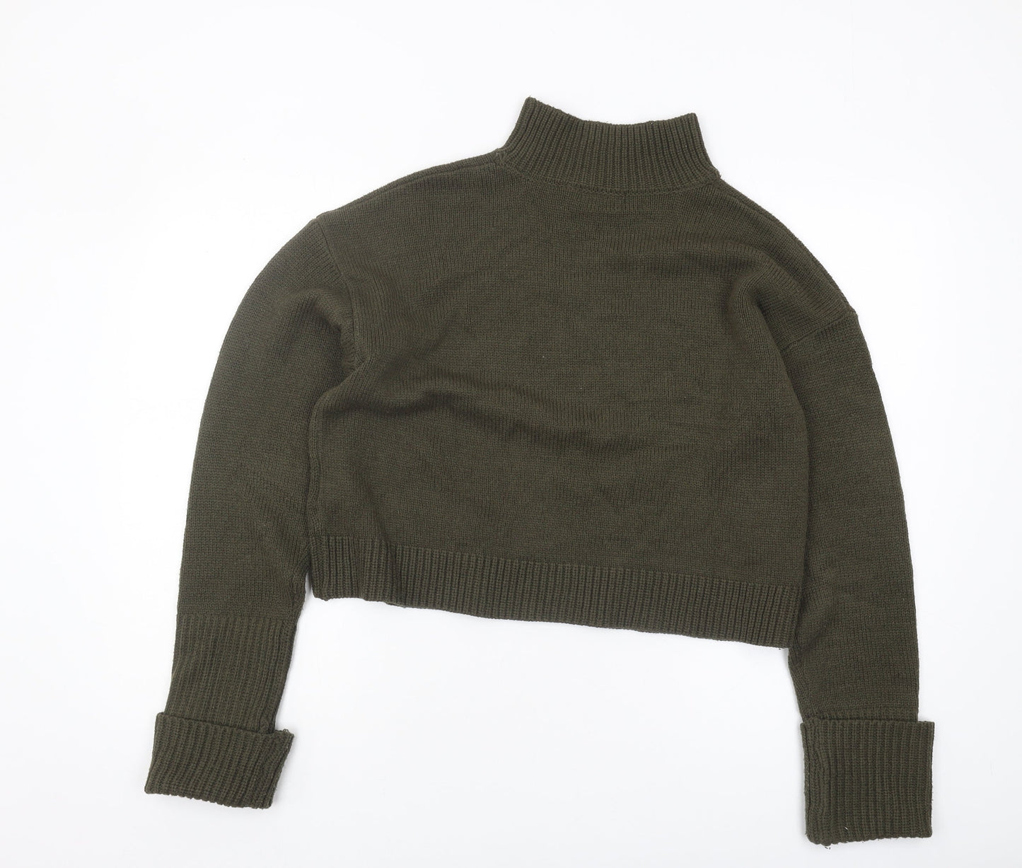 Womens UK Size M Brave Soul Green Pullover Jumper