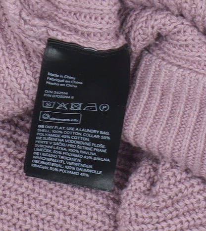 Womens UK Size XS H&M Purple Pullover Jumper