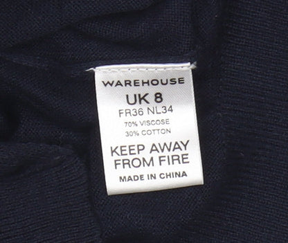 Womens UK Size 8 Warehouse Blue  Jumper