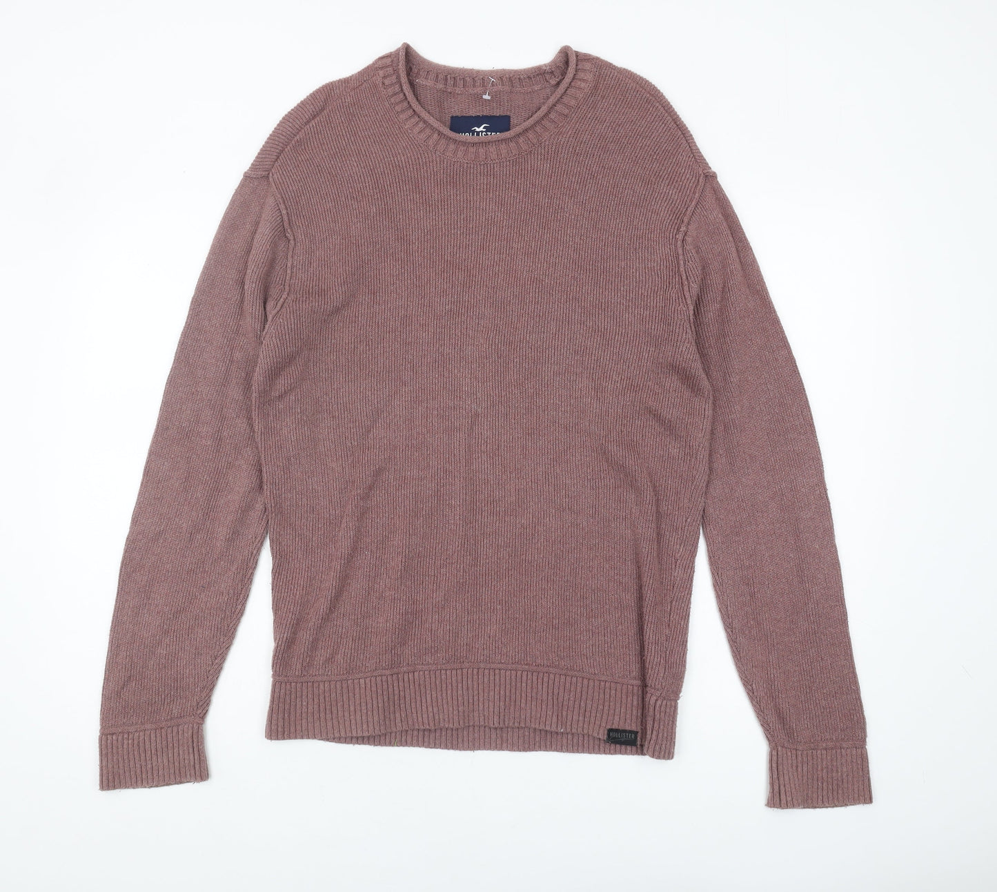 Hollister Men's Purple Pullover Jumper, Size S