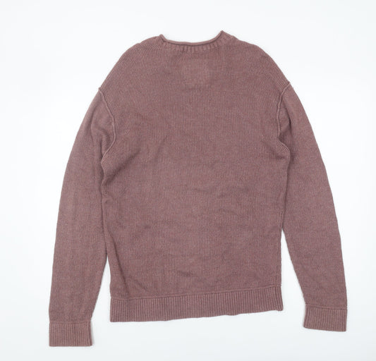 Hollister Men's Purple Pullover Jumper, Size S