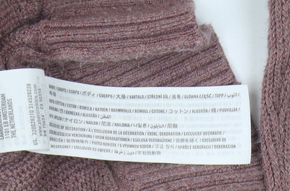 Hollister Men's Purple Pullover Jumper, Size S