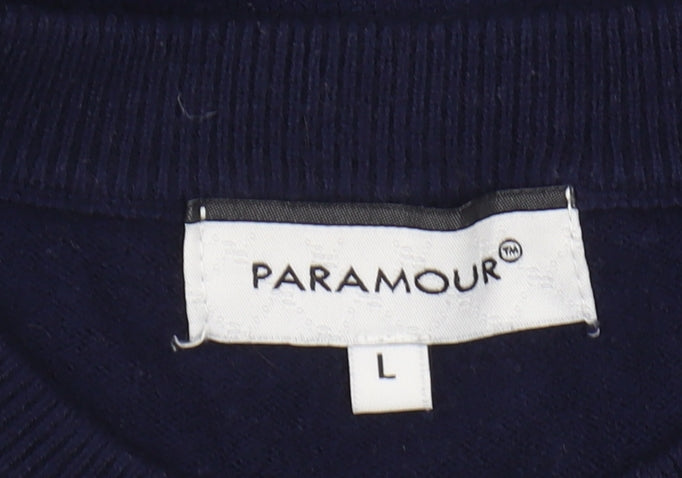 Womens UK Size L Paramour Blue Pullover Jumper
