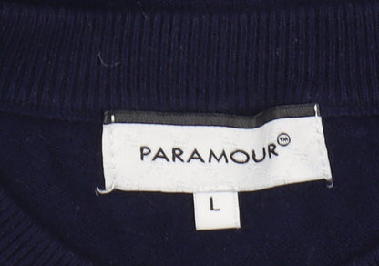 Womens UK Size L Paramour Blue Pullover Jumper