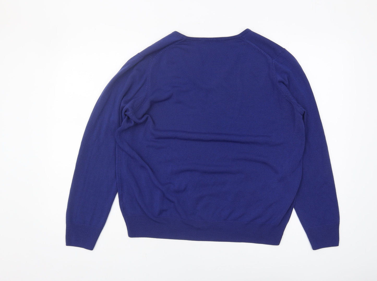 Womens UK Size 18 Marks and Spencer Blue Pullover Jumper