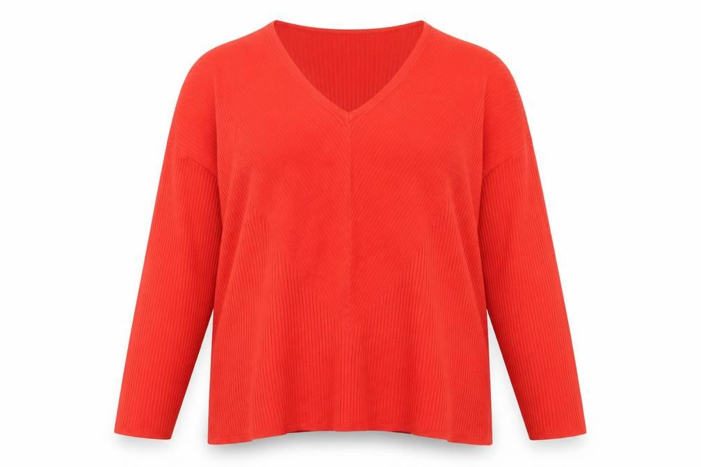 Womens UK Size 18 Very Red Pullover Jumper