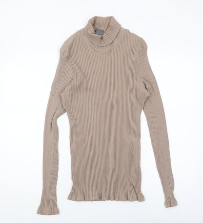 Womens UK Size XL ASOS Beige Basic Blouse
