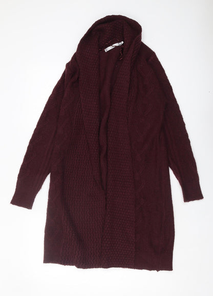 Womens UK Size S Isle Red Cardigan Jumper
