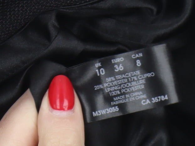 Womens UK Size 10 Planet Regular Black Blazer
