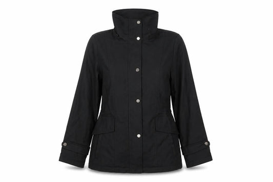 Womens UK Size S Weatherproof Black Rain Coat