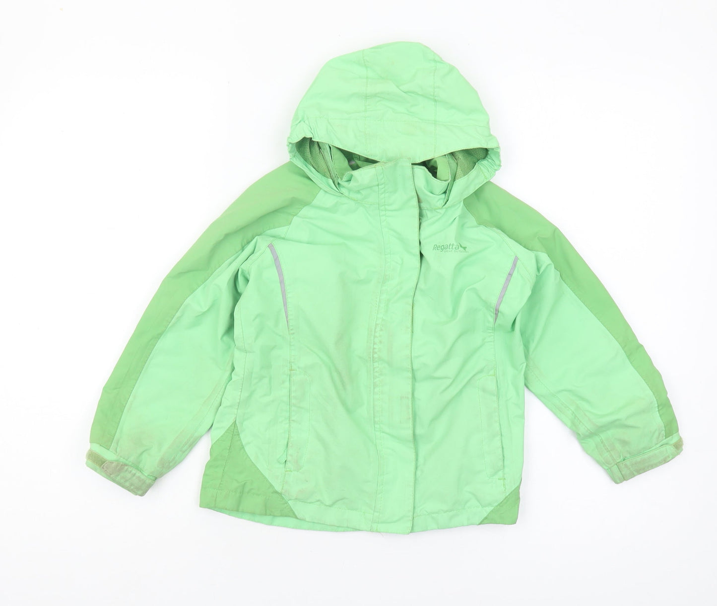 Regatta Boys Green Waterproof Jacket 3-4 Years