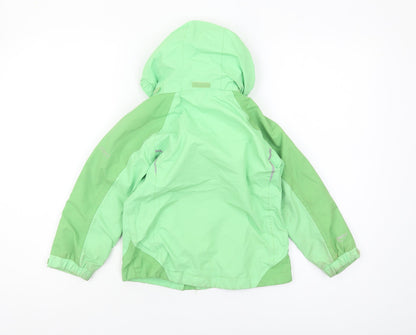 Regatta Boys Green Waterproof Jacket 3-4 Years