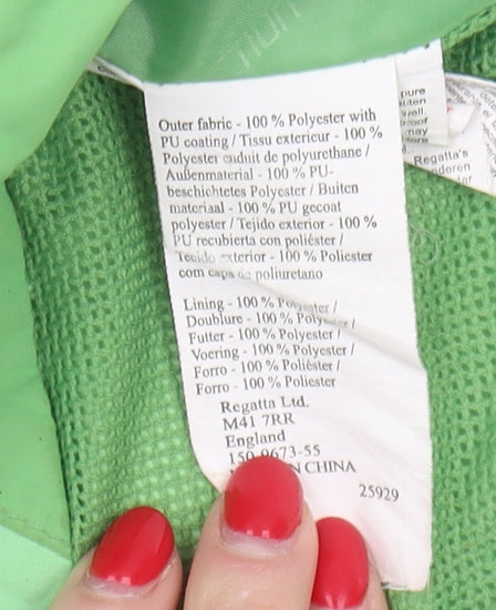 Regatta Boys Green Waterproof Jacket 3-4 Years