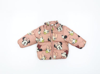 H&M Unisex Baby Minnie Mouse Puffer Jacket 9-12 Months