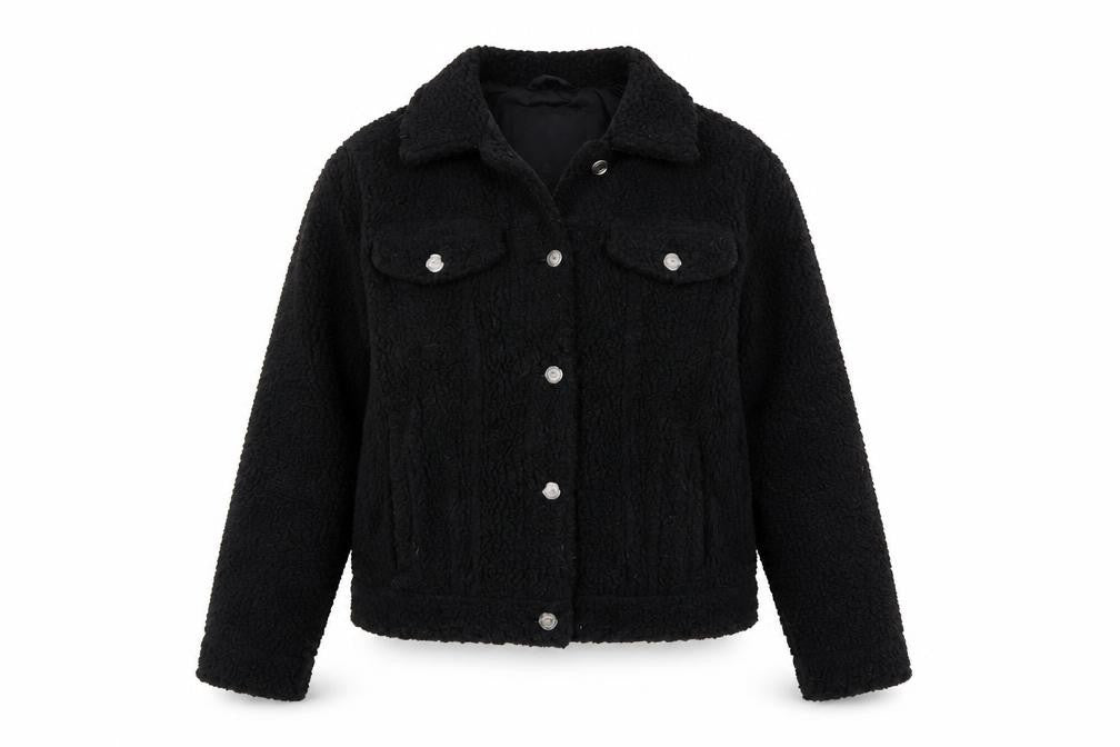 Womens UK Size S Hollister Black Basic Jacket