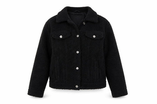 Womens UK Size S Hollister Black Basic Jacket