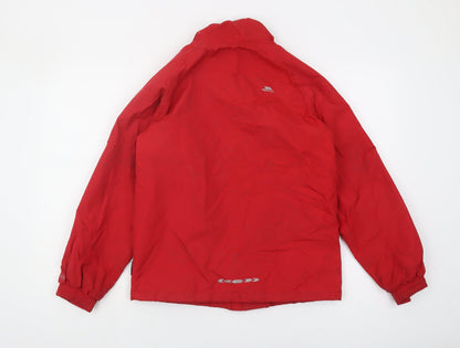 Trespass Boys Red Waterproof Rain Coat 11 Years - Winter Jacket