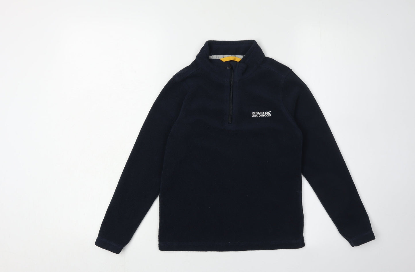 Regatta Boys Black Fleece Sweatshirt 10 Years 1/4 Zip