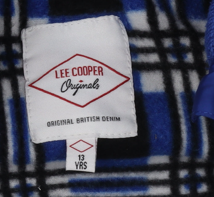 Lee Cooper Boys' Black Hooded Gilet 13 Years