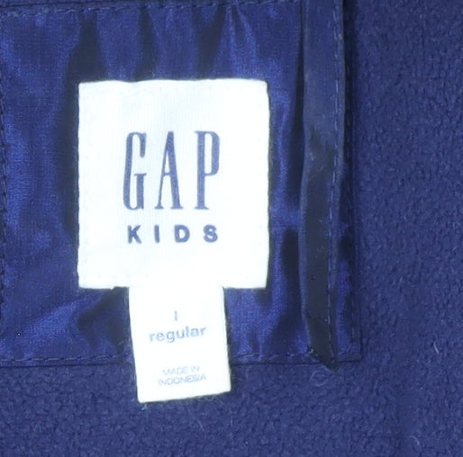Gap Girls Blue Puffer Jacket 11 Years Winter Hooded