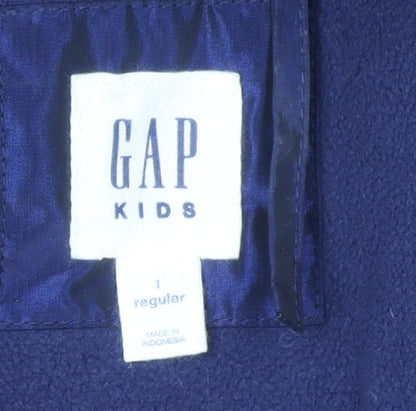 Gap Girls Blue Puffer Jacket 11 Years Winter Hooded