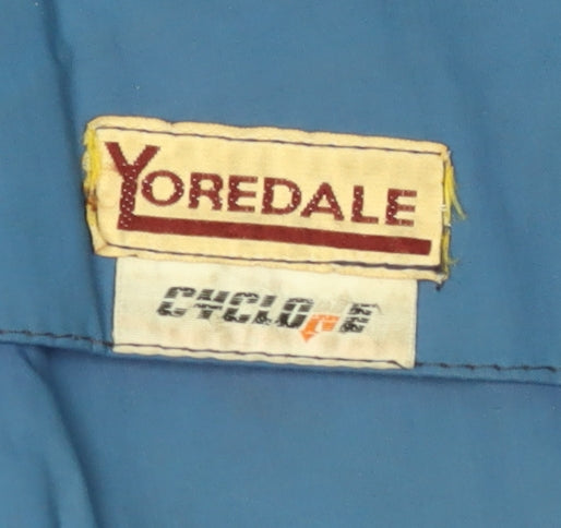 Yoredale Men's Blue Nylon Hooded Parka Jacket L