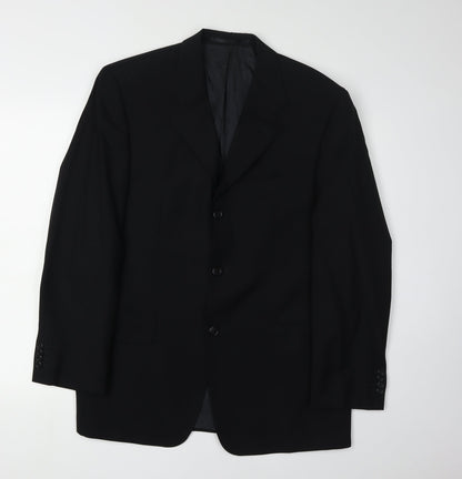 Mens UK Size 44 Baumler Regular Black Suit Jacket
