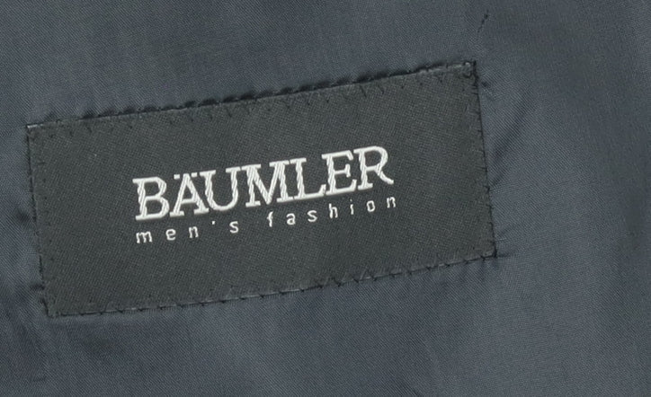 Mens UK Size 44 Baumler Regular Black Suit Jacket
