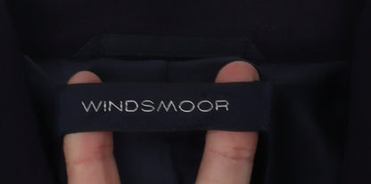 Windsmoor Women's Blue Silk Suit Jacket Size 14