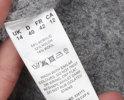 Eastex Women's Grey Long Sleeve Cardigan Size 14