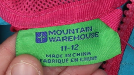 Mountain Warehouse Girls Blue Puffer Jacket Size 11-12