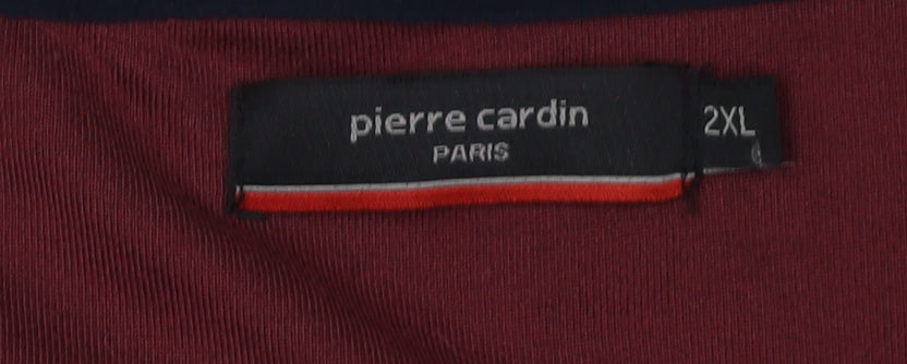 Mens UK Size 2XL Pierre Cardin Red Basic Jacket